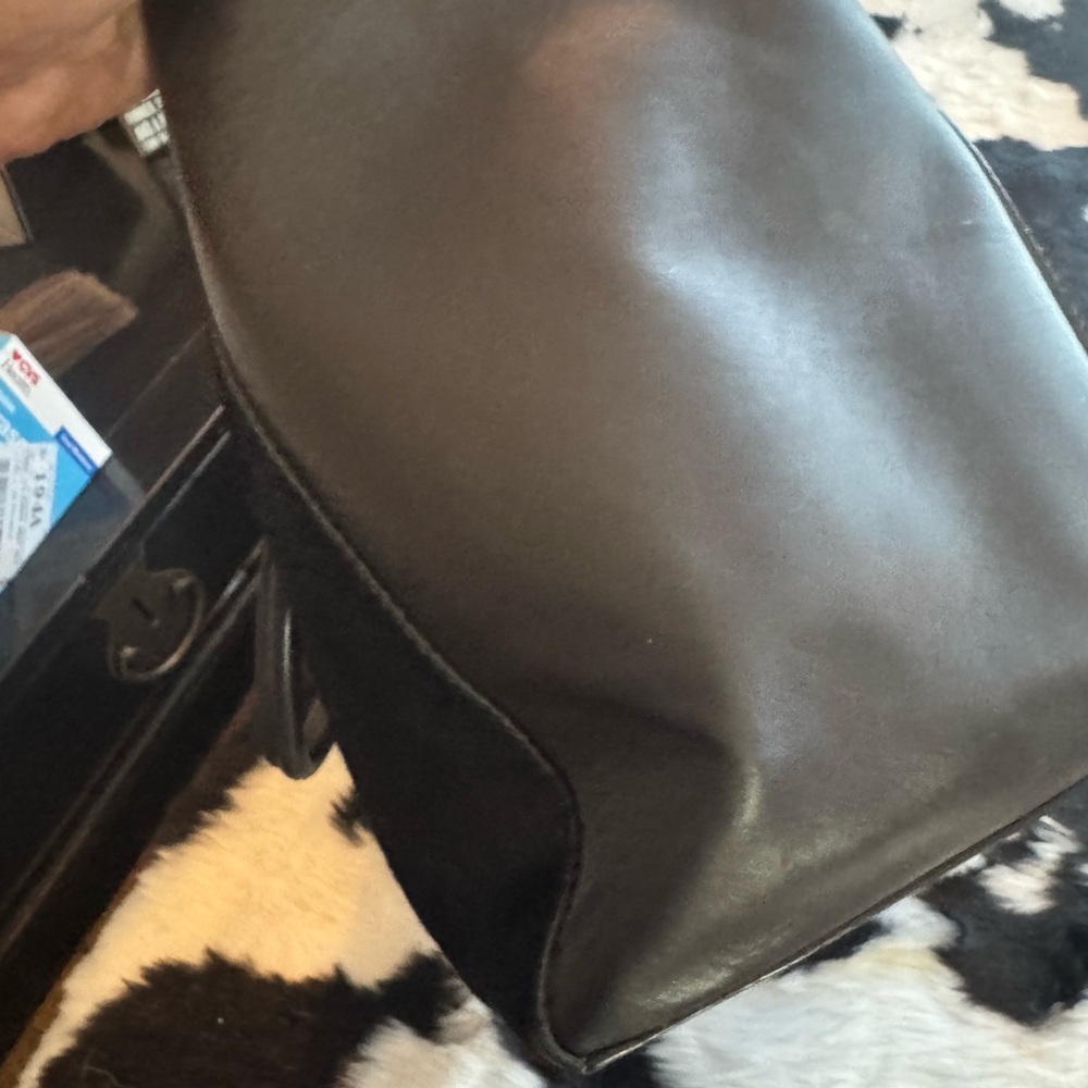 Michael Kors Black large Calf-hair Tote with Gold Accents - Picture 7 of 10
